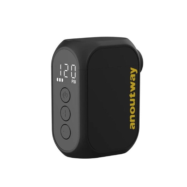 Pro Mini Electric Bike Pump Cordless Tire Inflator with Digital Screen Black