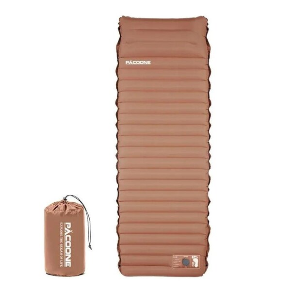 10cm Self-Inflating Air Mattress Splicable Pad Brown