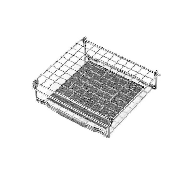 Stainless Steel Folding Toast Grill Net Gas Stove Grill Silver