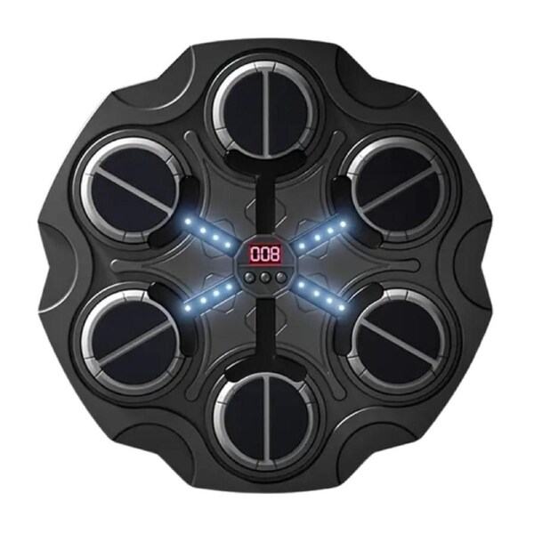 Wall-Mounted Smart Boxing Game with LED & Gloves