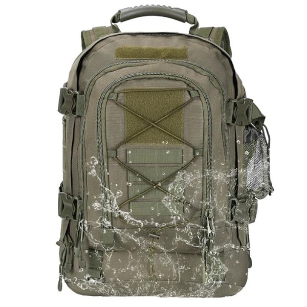 60L Expandable Tactical Backpack Molle Green