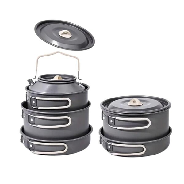 Camping Kitchen Set for 4-Person Cooking (9pcs)