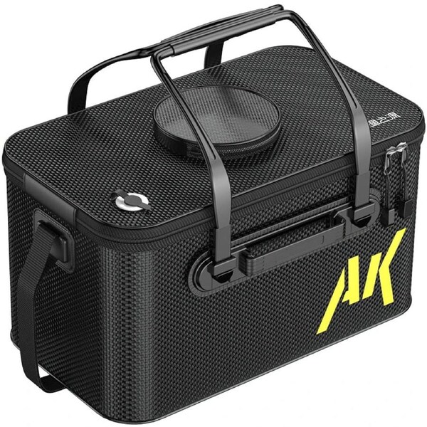 30L Foldable Portable Water Bucket Black