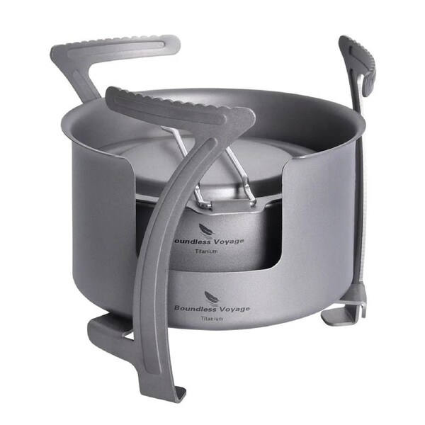 Titanium Multi-Fuel Camping Stove Grey