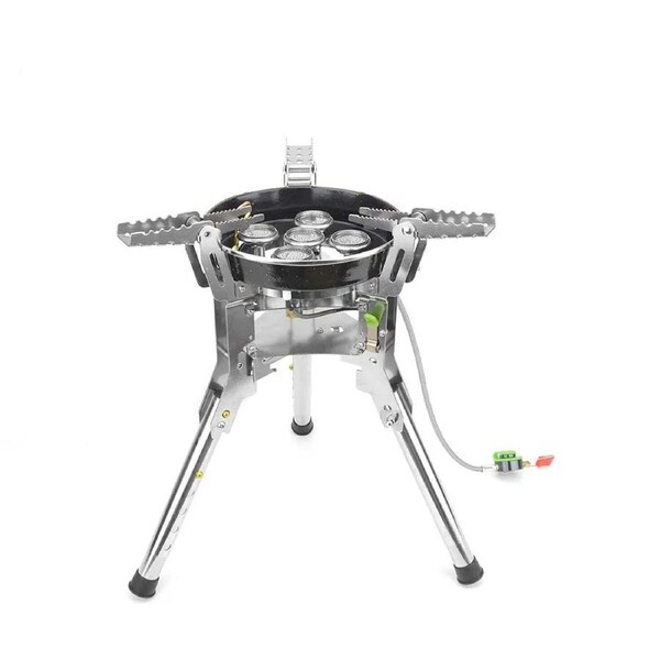 Camping Gas Stove 7400W High-Power Silver