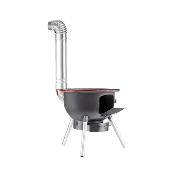 Portable Cast Iron Firewood Stove for Outdoor Cooking