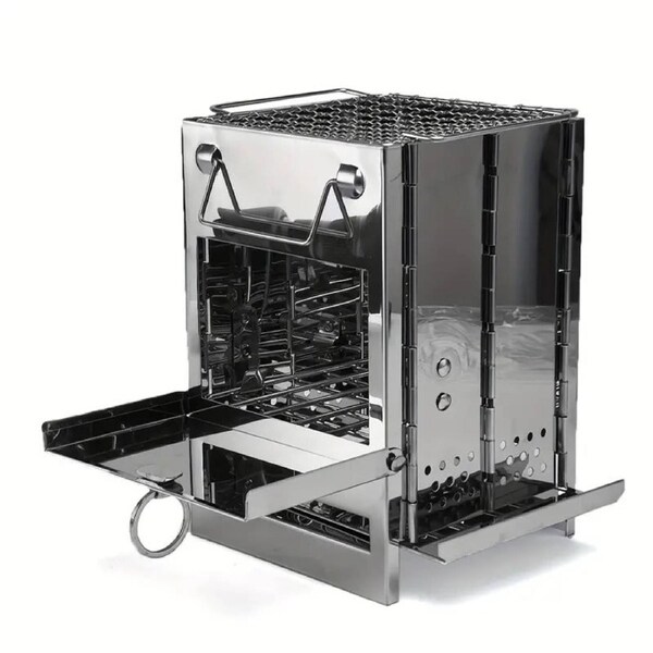 Folding Grill Mini BBQ Firewood Stove