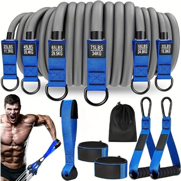 Resistance Bands Set with Handles (12pcs)