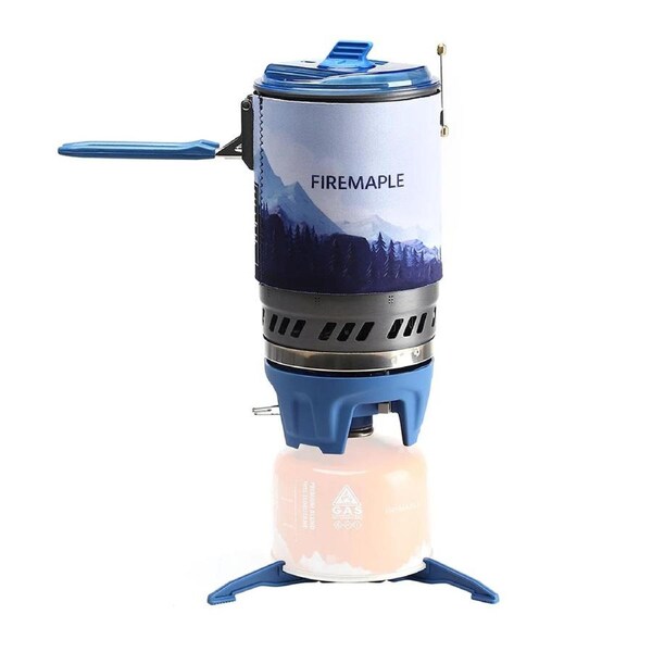 Camping Stove with Micro Regulator Valve Blue