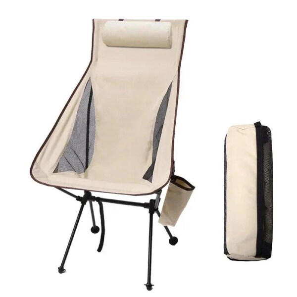 Ultra-Light Camping Chair Beige