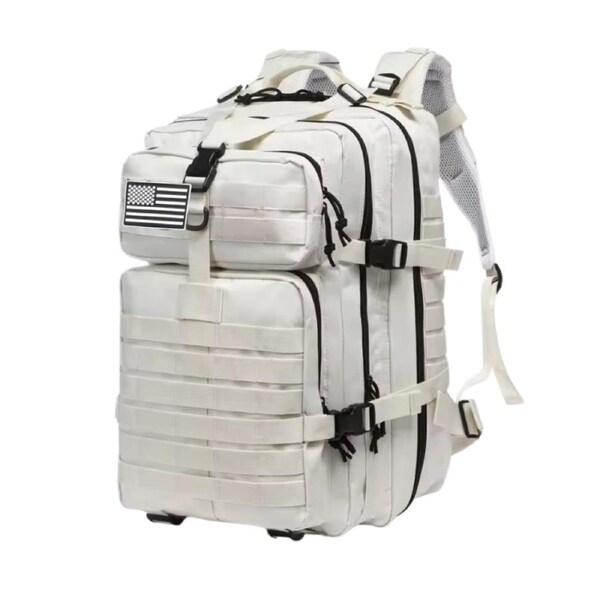 Waterproof Hiking Backpack Outdoor Bag (White)