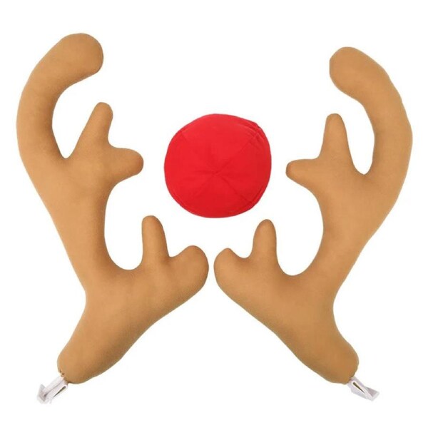 Rudolph's Ride: Car Reindeer Antlers & Nose Set