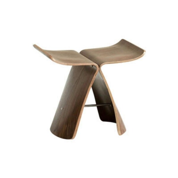 Stool Ins Danish Butterfly Chair Stool(Brown)