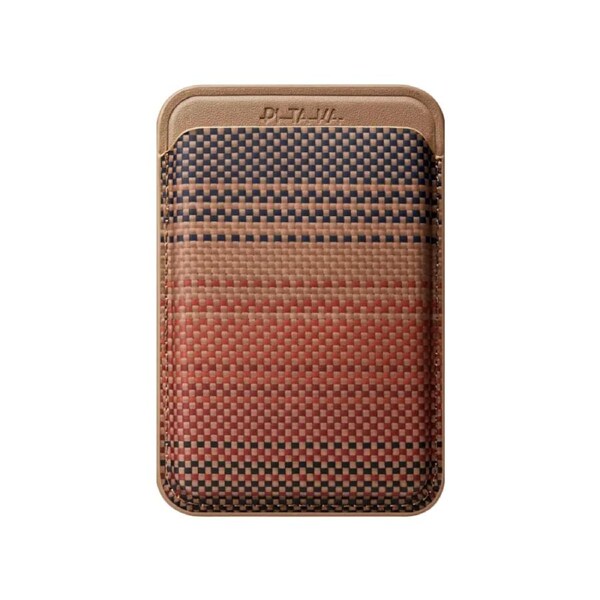 Pitaka MagSafe Woven Wallet Sunset