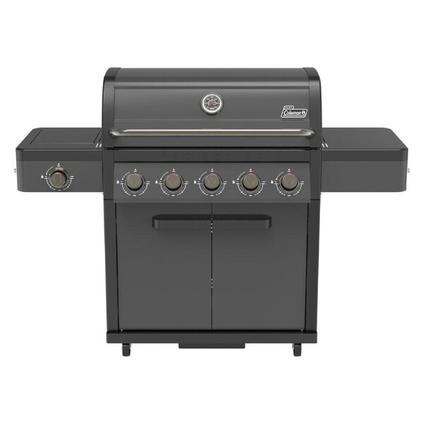 Coleman Pro Series 5-Burner Gas BBQ on Cart - Black Matte