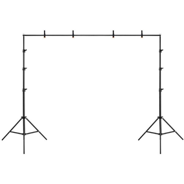 Photo Backdrop Stand Kit 2x3m Studio Photography Background Support Frame Adjustable Tripod Screen Clamp Carry Bag Birthday Wedding Party Event Decor