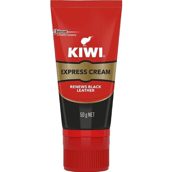Kiwi Express Leather Shoe Cream Black Wax 50ml