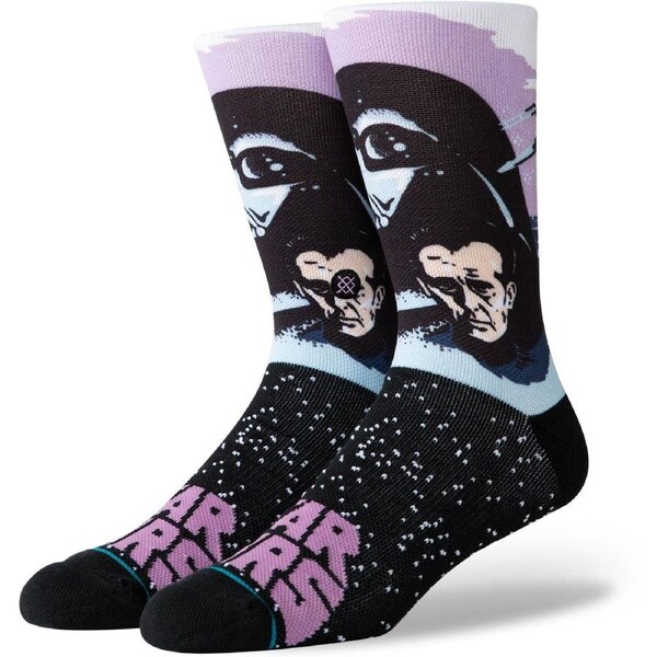 Stance Star Wars Darth Vader Classic Socks Unisex Size L 43–46 Cushioned Arch Support in Purple