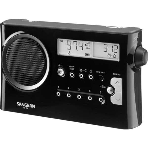 SANGEAN Am/Fm Portable Radio Black