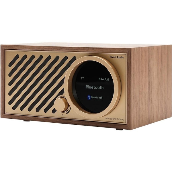 TIVOLI AUDIO Model One Digital Gen3 Walnut/Gold Bluetooth, Airplay 2, Google Cast, Spotify Connect,