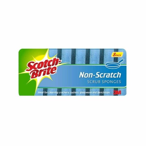SB Scrub Sponge NoScratch Pk8