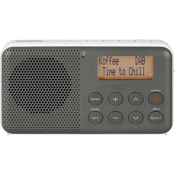 SANGEAN Dab+ / Fm-Rds / Travel Radio Rechargeable Compact Portable