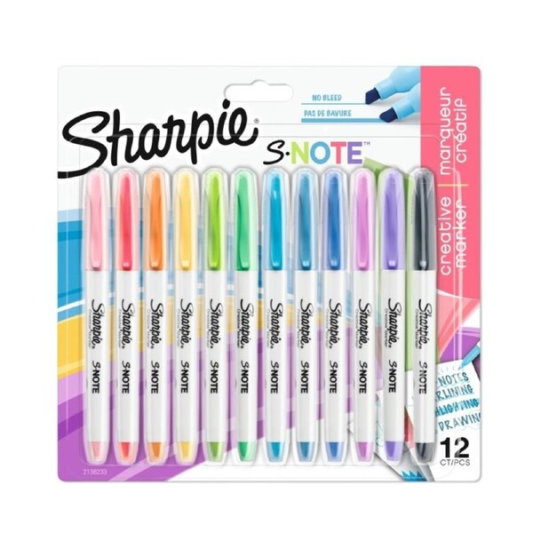 Sharpie S-Note Mrkrs Pk12 Bx12