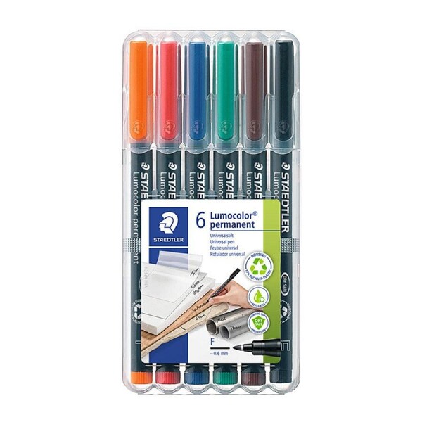 Staed Perm Marker Fin Ast Wlt6