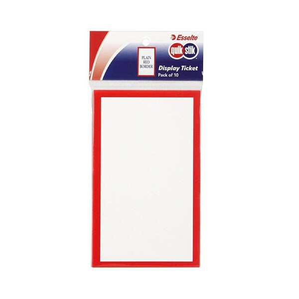 Quikstik Dspy Tkt Rd Brdr Pk10