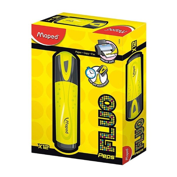 Maped Flu Highlighter Ylw Bx12