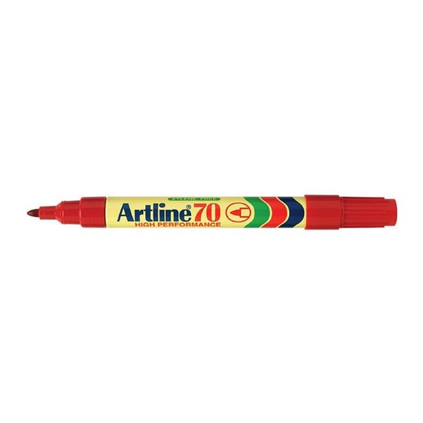 Artline 70 Perm Mrker Red Bx12
