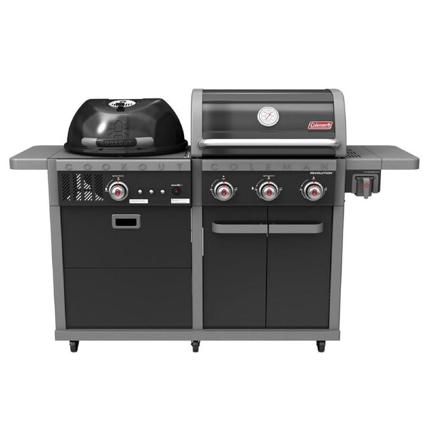 Coleman Revolution Dual Fuel BBQ - Black Gloss
