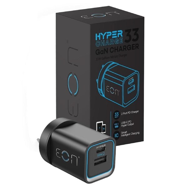 EON Hypercharge 33W GaN Fast Charger (2 Port)