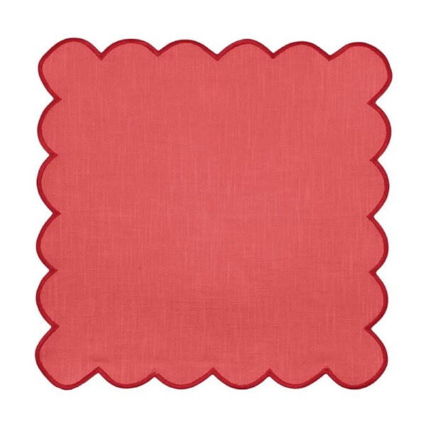 4pc J.Elliot Home Sally Napkins Tableware 45x45x0.2cm Red