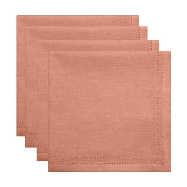 4pc J.Elliot Home 100% Cotton Sally Napkins Tableware 45x45x0.2cm Terracotta