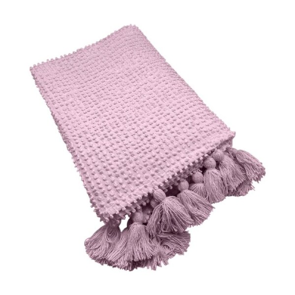 J.Elliot Home Luna Throw Household Decoration 130x170x1cm Soft Orchid