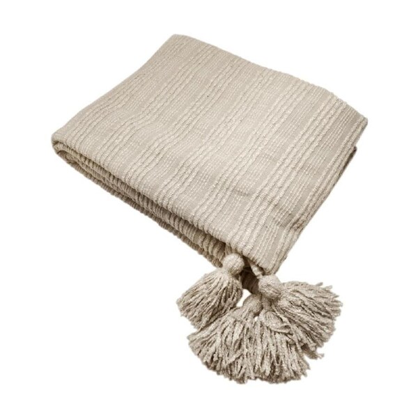 J.Elliot Home Meadow Throw Household Decoration 130x170x0.7cm Oatmeal