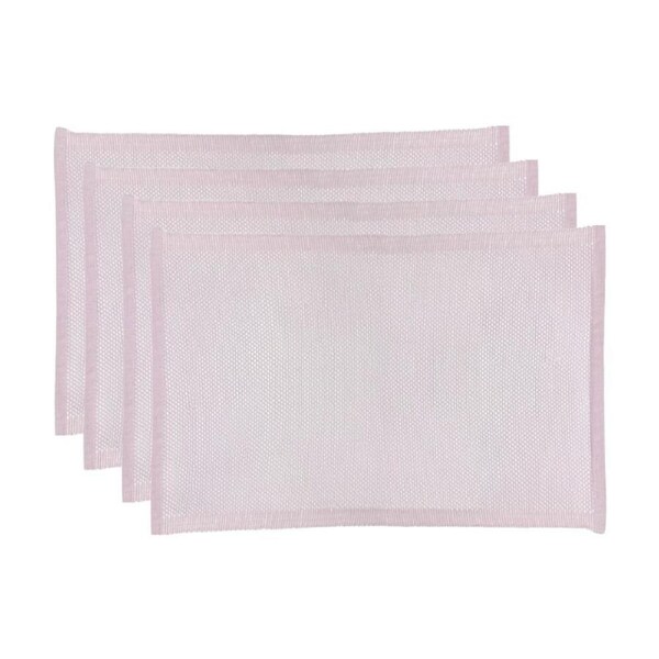 4pc J.Elliot Home Heureuse Table Placemats Set 33x48x1cm Pink