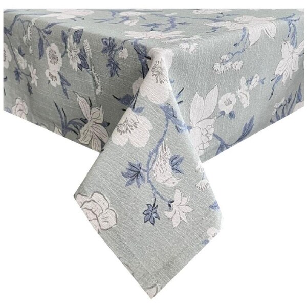J.Elliot Home Nordhem Rectangle Tablecloth 150x270x0.2cm Blue/Grey Floral