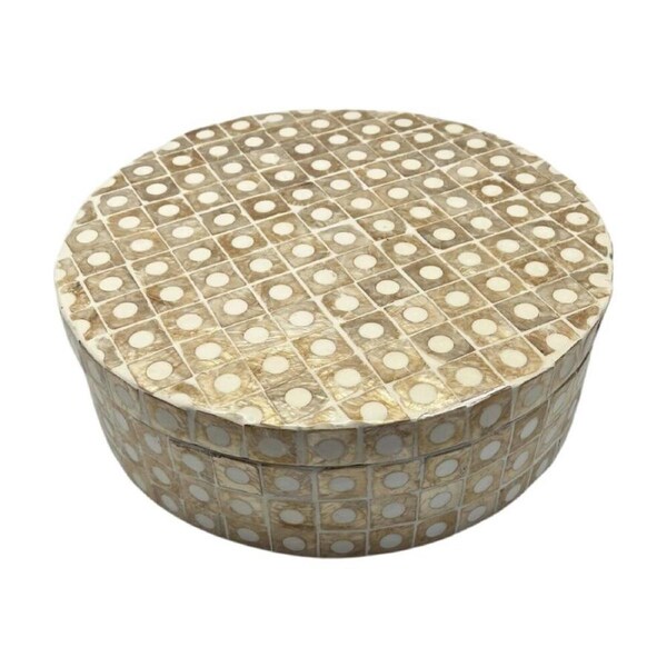 J.Elliot Home Elodie Pearl Small Storage Box 25x25x8cm Natural