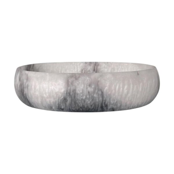 J.Elliot Home Orion Organic Resin Bowl 20x15.5x4.8cm Grey Stone Matt