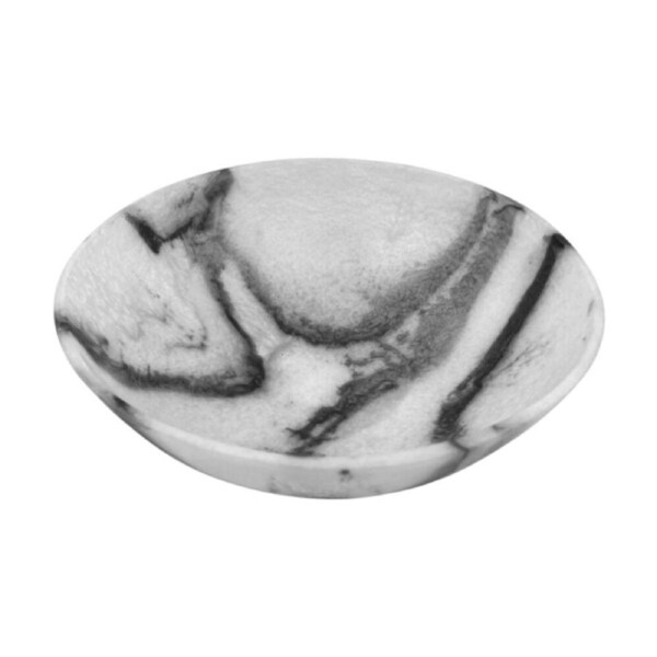 J.Elliot Home Orion Resin Salad Bowl 30.5x30.5x10cm Grey Stone Matt