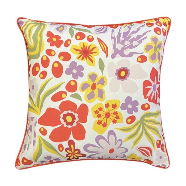 J.Elliot Home Radiance Outdoor Cushion Pillow Household Decor 50x50x12cm Coral