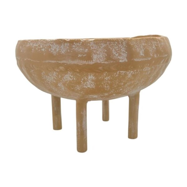 J.Elliot Home Mara Round Decorative Bowl w/ Legs 26x26x17cm Terracotta