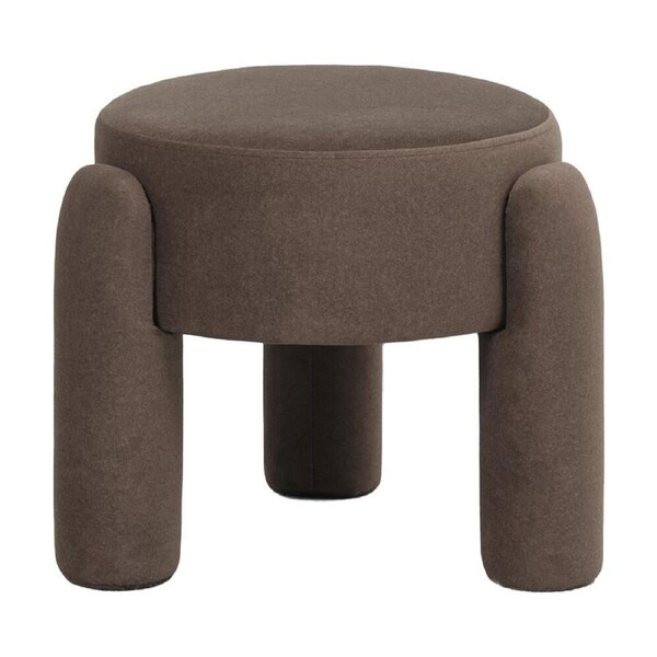 J.Elliot Home Eden Velvet Stool Furniture 48x48x40cm Rich Cocoa