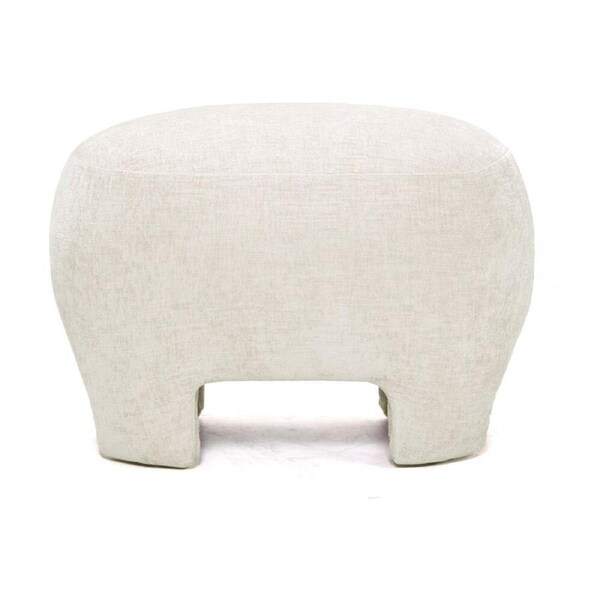 J.Elliot Home The Ceylon Ottoman Furniture 53x41x38cm Ivory