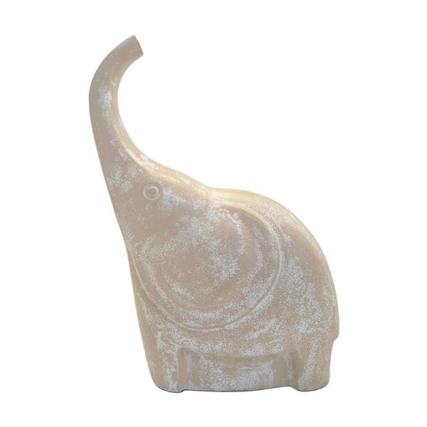 J.Elliot Home Mara Elephant Sculpture House Decoration 21x12x28cm Whitewash