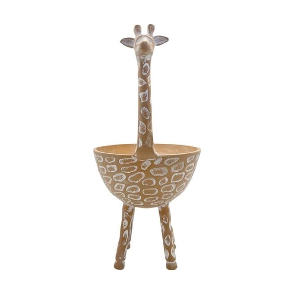 J.Elliot Home Mara Giraffe Decorative Bowl 21x16x33cm Terracotta