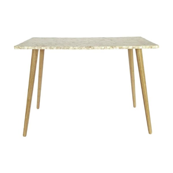 J.Elliot Home Elodie Pearl Console Table Furniture 93x40x73cm Natural