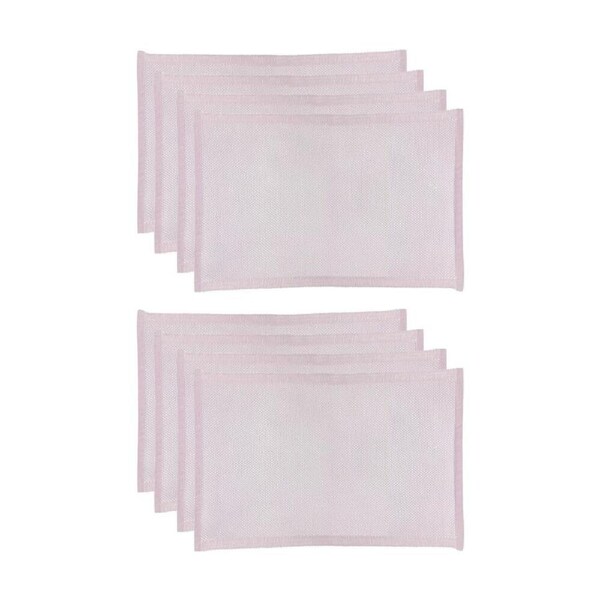 2x 4pc J.Elliot Home Heureuse Table Placemats Set 33x48x1cm Pink